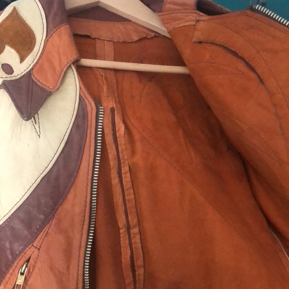 SOLD - East West Parrot Leather Jacket: Great Condition - Picture 5 of 13